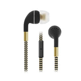 Reiko Hm650: Cord Plus Stereo Earbuds with in-Line Mic in Gold | MaxStrata