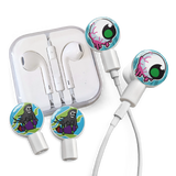 dekaSlides Earbuds | Headphones with Slide On Decal Graphics Combo Pack | MaxStrata®