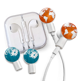 dekaSlides Earbuds | Headphones with Slide On Decal Graphics Combo Pack | MaxStrata®