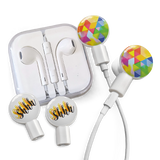 dekaSlides Earbuds | Headphones with Slide On Decal Graphics Combo Pack | MaxStrata®