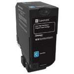 Lexmark 74C1HC0 Cyan Toner (High Yield) | MaxStrata®