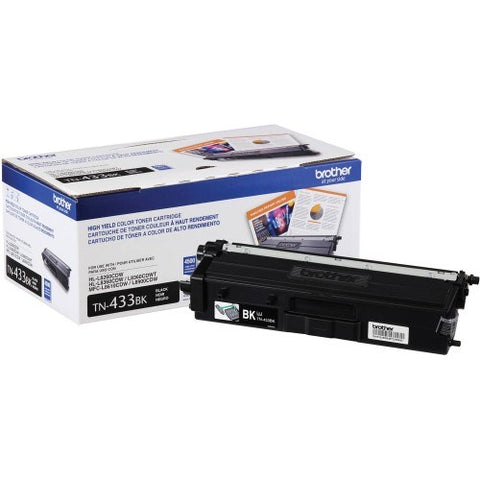 Brother TN433BK Black Toner (High Yield) | MaxStrata®