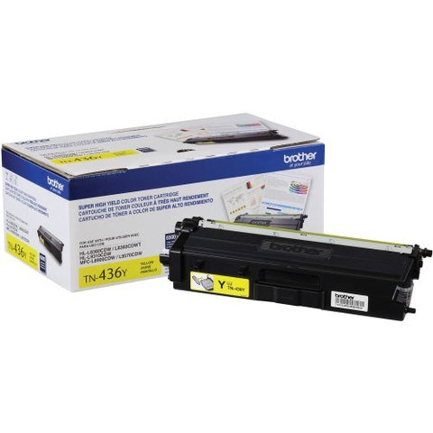 Brother TN436Y Yellow Toner (High Yield) | MaxStrata®