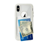 Reiko iPhone X/iPhone XS Belt Clip Polymer Case in Clear White | MaxStrata