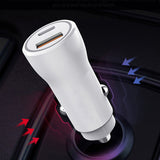 Reiko 5V 3.1A USB C Port Car Charger in White | MaxStrata