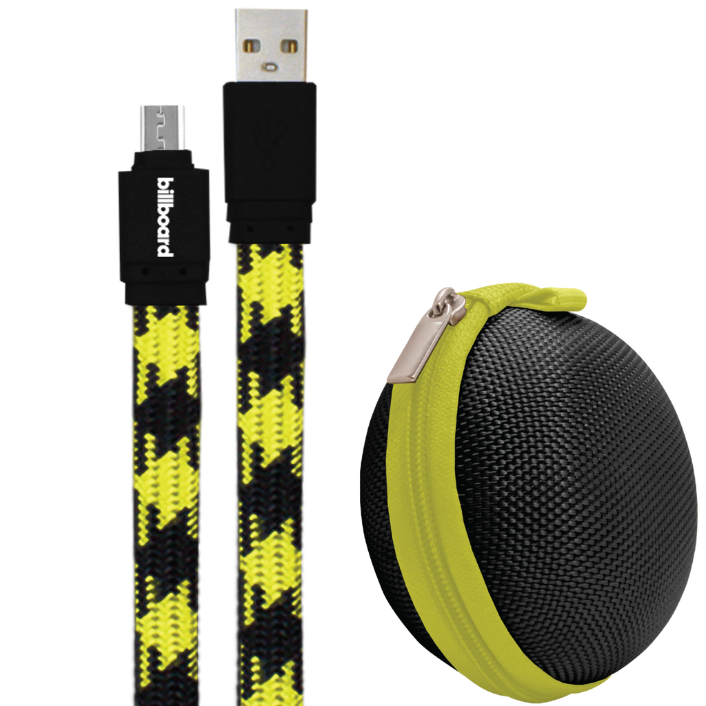 Reiko 6' Micro USB Sync & Charge Cable Yellow | MaxStrata