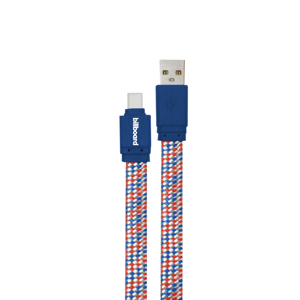 Reiko 6' USB-C to USB-A Sync & Charge Cable Blue | MaxStrata