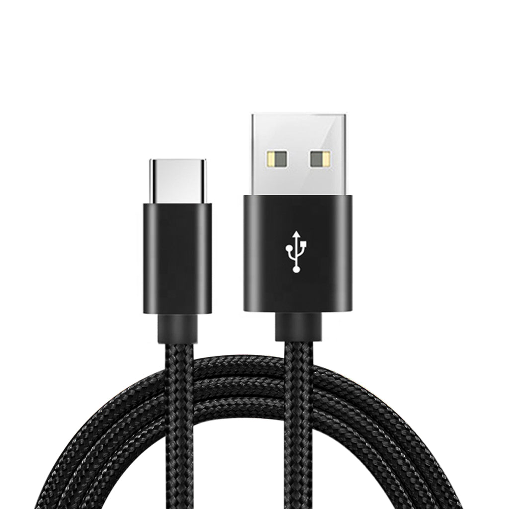 Reiko USB-C Fast Charge/Sync Cable 6.5 Ft in Black | MaxStrata