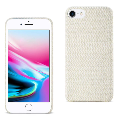 Reiko iPhone 7/8/SE2 Herringbone Fabric in Beige | MaxStrata