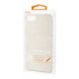 Reiko iPhone 7/8/SE2 Herringbone Fabric in Beige | MaxStrata