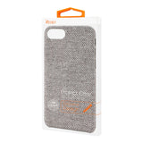 Reiko iPhone 7/8/SE2 Herringbone Fabric in Dark Gray | MaxStrata