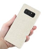 Reiko Samsung Galaxy Note 8 Herringbone Fabric in Beige | MaxStrata