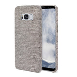 Reiko Samsung Galaxy S8 Herringbone Fabric in Dark Gray | MaxStrata