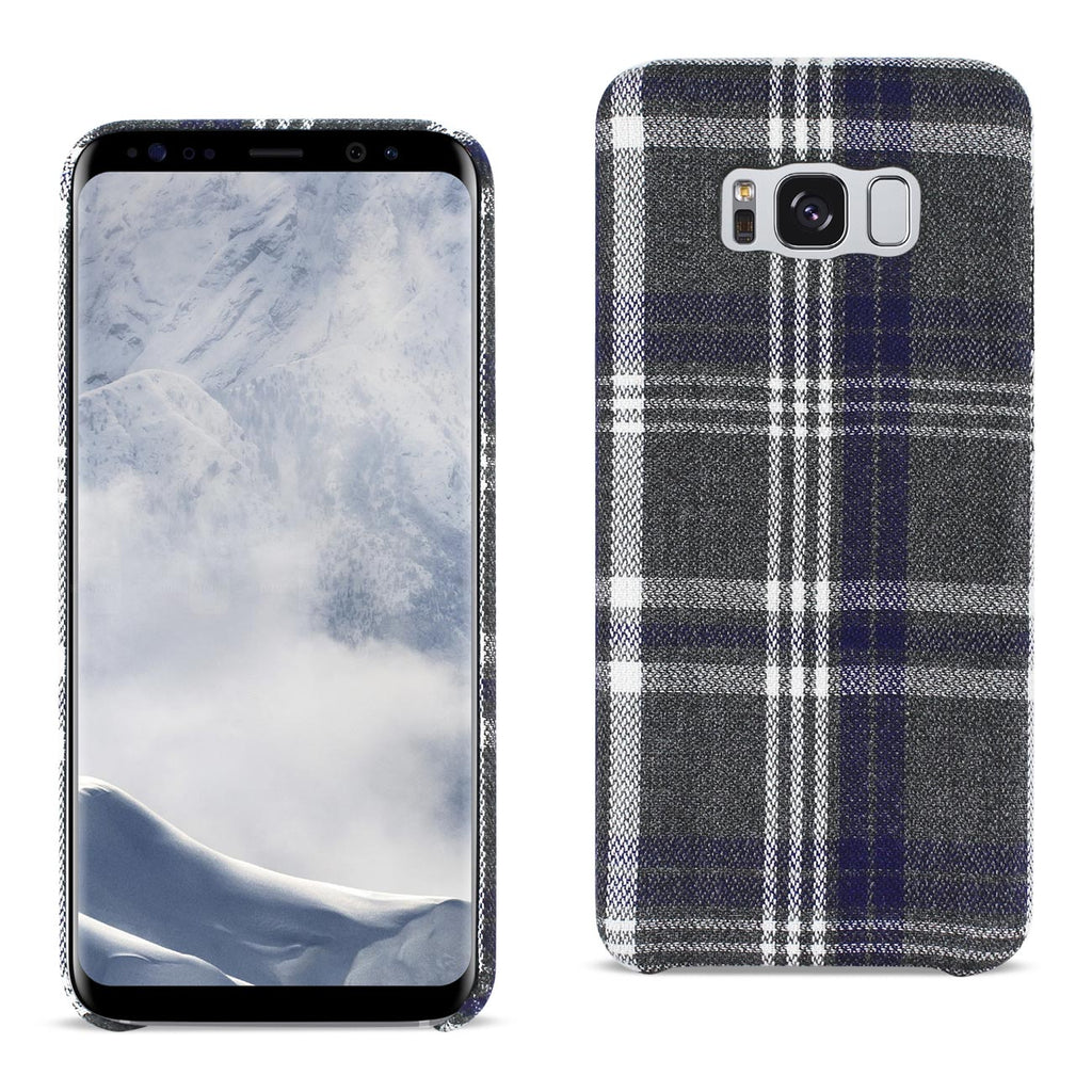 Reiko Samsung Galaxy S8 Edge /S8+/ S8 Plus Checked Fabric Case in Black | MaxStrata