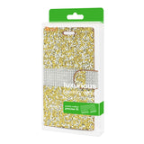 Reiko iPhone X/iPhone XS Diamond Rhinestone Wallet Case in Gold | MaxStrata