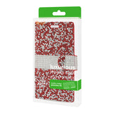 Reiko iPhone X/iPhone XS Diamond Rhinestone Wallet Case in Red | MaxStrata