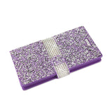 Reiko LG V10 Diamond Rhinestone Wallet Case in Purple | MaxStrata