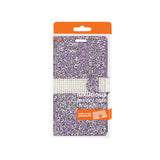 Reiko LG V10 Diamond Rhinestone Wallet Case in Purple | MaxStrata