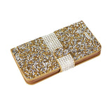 Reiko Samsung Galaxy Grand Prime Diamond Rhinestone Wallet Case in Gold | MaxStrata