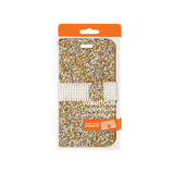 Reiko Samsung Galaxy Grand Prime Diamond Rhinestone Wallet Case in Gold | MaxStrata