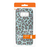 Reiko Samsung Galaxy S8/ SM Shine Glitter Shimmer Leopard Hybrid Case in Blue | MaxStrata