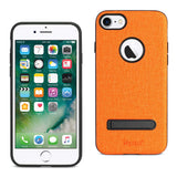 Reiko iPhone 7/8/SE2 Denim Texture TPU Protector Cover in Orange | MaxStrata