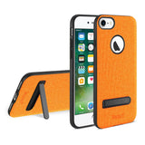 Reiko iPhone 7/8/SE2 Denim Texture TPU Protector Cover in Orange | MaxStrata