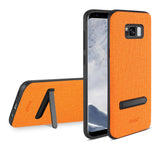 Reiko Samsung Galaxy S8 Edge /S8+ /S8+/ S8 Plus Denim Texture TPU Protector Cover in Orange | MaxStrata