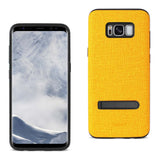 Reiko Samsung Galaxy S8 Edge /S8+ /S8+/ S8 Plus Denim Texture TPU Protector Cover in Yellow | MaxStrata