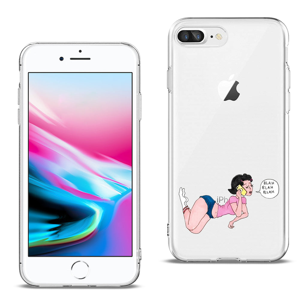 Reiko Apple iPhone 8 Plus Design Air Cushion Case with Lady Design | MaxStrata