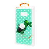 Reiko Samsung Galaxy S8 Edge /S8+/ S8 Plus TPU Design Case with 3D Soft Silicone Poke Squishy Panda in Green | MaxStrata