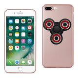 Reiko iPhone 8 Plus/ 7 Plus Case with Fidget Spinner Clip On in Rose Gold | MaxStrata