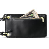 Reiko Leather Crossbody Phone Wallet Large Purse in Black（7.0 Inch) | MaxStrata