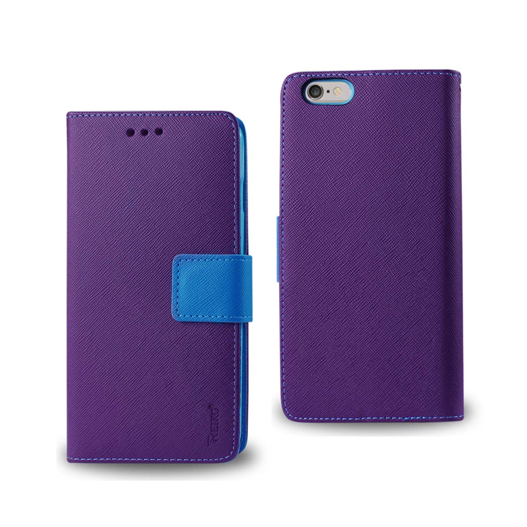 Reiko iPhone 6 Plus 3-in-1 Wallet Case in Purple | MaxStrata