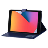 Reiko Leather Folio Cover Protective Case for 10.2" iPad 8 2020 or iPad 7 2019 in Navy | MaxStrata