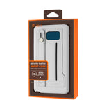 Reiko Samsung Galaxy Note 5 Genuine Leather Hand Strap Case in Ivory | MaxStrata