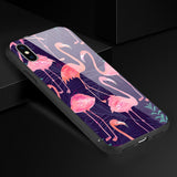 Reiko iPhone XS Max Hard Glass Design TPU Case in Purple | MaxStrata