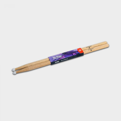 On-Stage Hickory Drum Sticks (5A, Nylon Tip, 12pr) (HN5A) | MaxStrata®