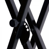 On-Stage Double-X Keyboard Stand with Bolted Construction (KS7171) | MaxStrata®