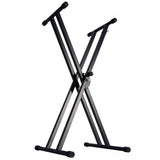 On-Stage Double-X Keyboard Stand with Bolted Construction (KS7171) | MaxStrata®