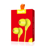 Reiko Hey Dr H86 In-Ear Headphones in Yellow | MaxStrata