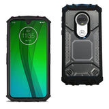 Reiko Motorola Moto G7 Play Metallic Front Cover Case in Black | MaxStrata