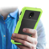 Reiko Samsung Galaxy J3 (2018) Full Coverage Shockproof Case in Green | MaxStrata