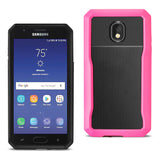 Reiko Samsung Galaxy J3 (2018) Full Coverage Shockproof Case in Pink | MaxStrata