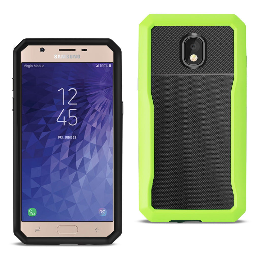 Reiko Samsung Galaxy J7 (2018) Full Coverage Shockproof Case in Green | MaxStrata