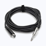 On-Stage Hi-Z Mic Cable (20', XLR-QTR) (MC12-20HZ) | MaxStrata®