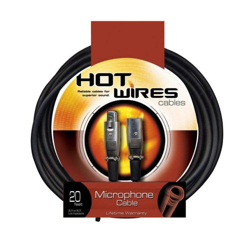 On-Stage Mic Cable (20', XLR-XLR) (MC12-20XLR-HW) | MaxStrata®