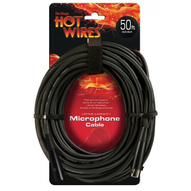 On-Stage Mic Cable (50', XLR-XLR) (MC12-50) | MaxStrata®