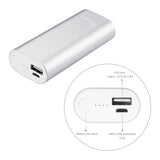 Reiko 2A5v 4800Mah Universal Power Bank with Micro Cable in Silver | MaxStrata