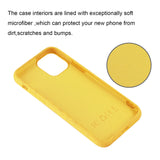 Reiko Apple iPhone 11 Pro Max Wheat Bran Material Silicone Phone Case in Yellow | MaxStrata